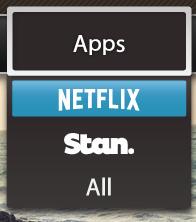 0 Watching Netflix and other apps on TV Fetch makes it easy for you to access your subscriptions to Netflix and Stan on your TV.