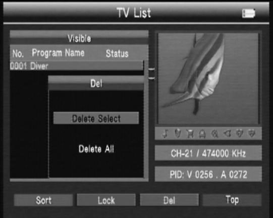 Top Press blue key to make a TV program you want on top. 3.3.3 RADIO LIST Please refer to the operation of TV List. 3.3.4 EPG Press YZ key to change program.