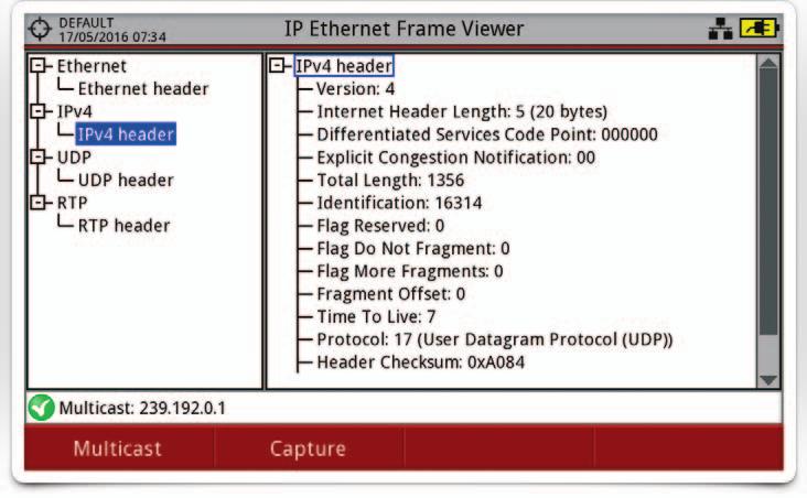 IP Ethernet frame viewer IP Ethernet
