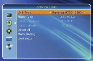 Note: If you have an Unicable installation that allows you to distribute a satellite signal through a unique cable up to 8 receivers as maximum, in this menu option you can confi gure the receiver.