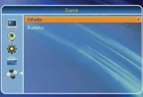 GAMES 7. GAMES OSD 52 Press [Menu] in the TV mode to enter the main menu. 1. Press [ ] to select the Game item. 2. Press [OK] to enter the selected item. In the Games menu (OSD 52): 3.