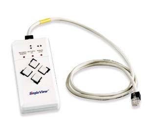 in UTP and STP models Flat Attachment Cords are available in UTP models Control Pad SimpleView TM Control Pad is connected to a SimpleView TM Scanner via the Control Pad Port.