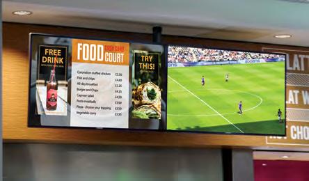messages to fans in the main stand and corporate guests in hospitality suites Enable customers in VIP suites to browse