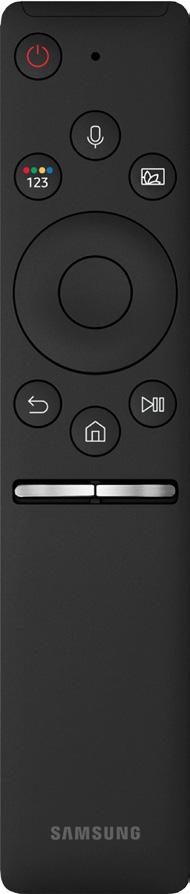 If the Samsung Smart Remote does not pair to the TV automatically, point it at the remote control sensor of the TV, and then press and hold the