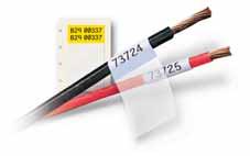 IDXPERT Electrical Identification Labels TEXT 1 TEXT 1 TEXT 1 TEXT 1 TEXT 1 TEXT 1 Wire and Cable Markers B-498 Repositionable White Vinyl Cloth B-427 Self-laminating Vinyl Label dimensions Write-On