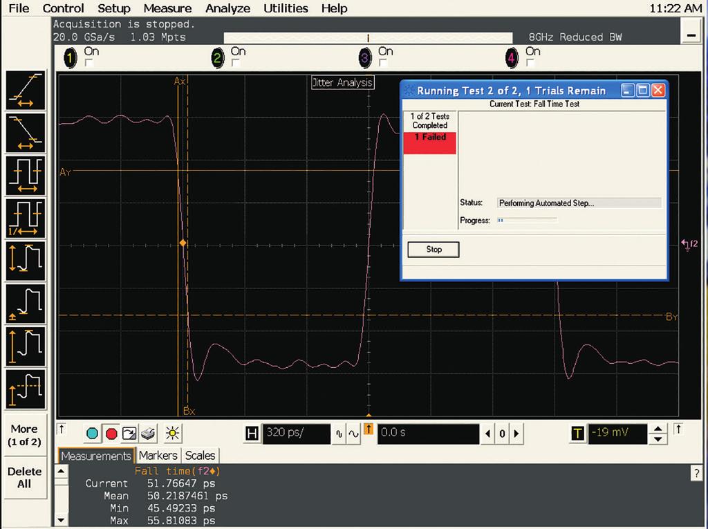 07 Keysight N5431A XAUI Electrical Validation Application for Infiniium Oscilloscopes and Digital Signal Analyzers - Data Sheet Results with Margin Analysis application goes beyond merely reporting