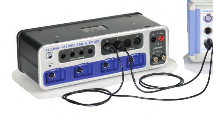 Argon Tube 850 Universal Interface The advantage of using Capstone is that students are able to get many more data points compared to manually taking