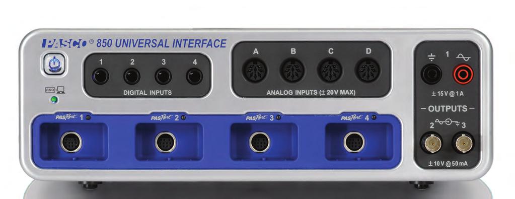 ...of computer interfacing! The new 850 Universal Interface has all the speed and power you need for your most demanding physics experiments.