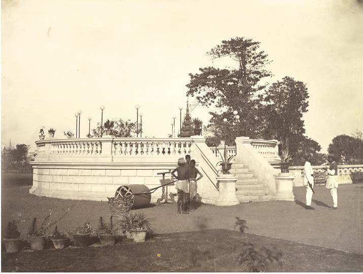 Figure 5.2: The Bandstand in the Eden Gardens, Maidan, Calcutta in 1865.