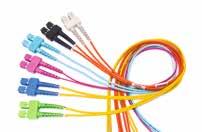 FX MPO-12(f) Patch Cords, Assortment Faster Faster delivery with off-the shelf availability of standard items Faster identification of fiber type with Erika Violet for OM4 cable and connectors Easier