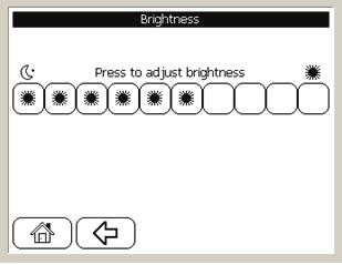 Adjusting Brightness 2. Press a new format to display the time differently (12 hour or 24 hour).
