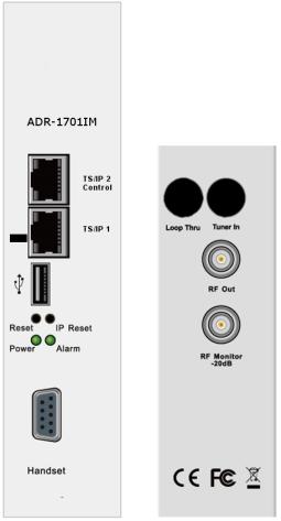 ADR-1701IM series Twin TS/IP to Analog Trans-modulator Two IP