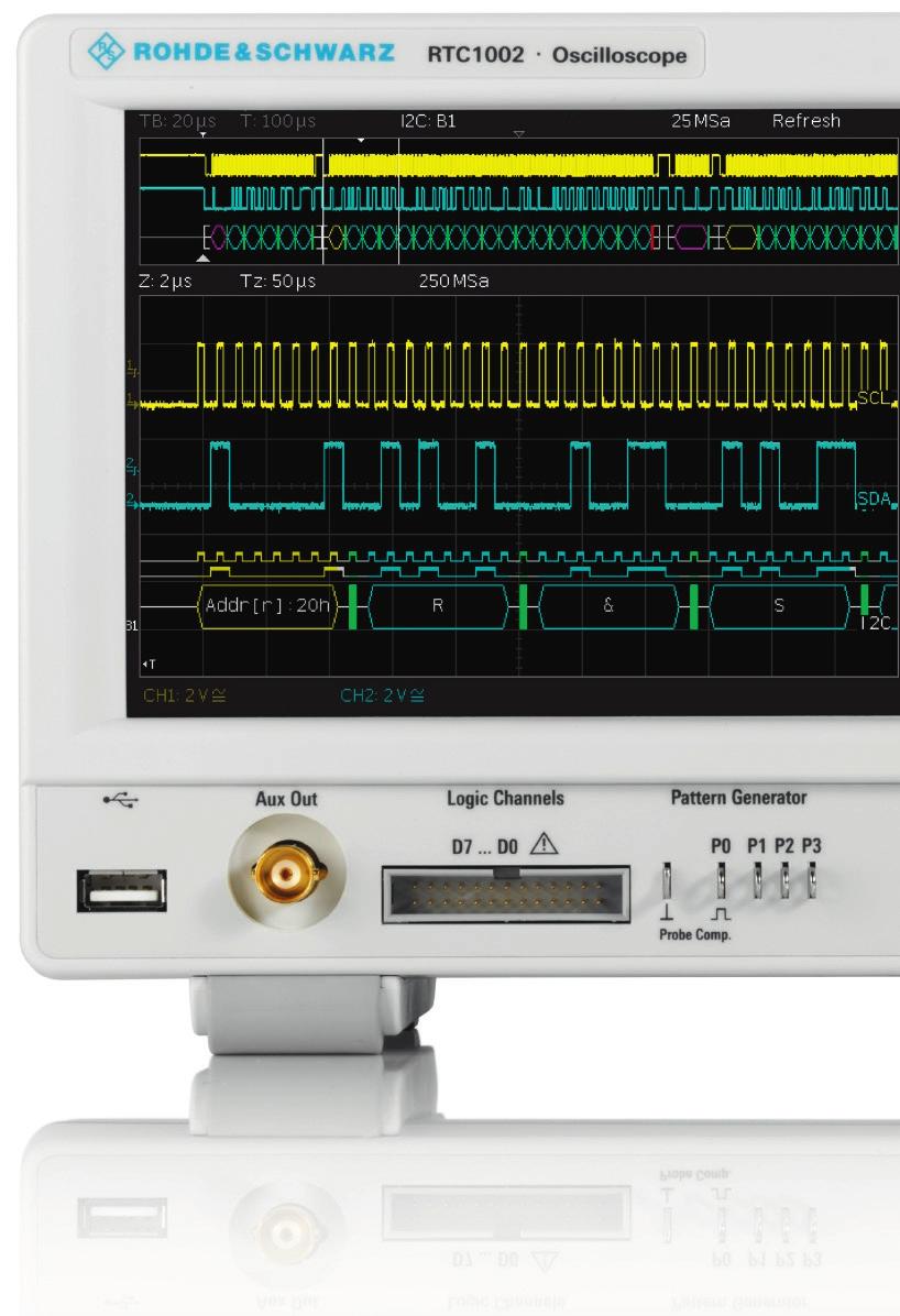 Excellent features Two displays instead of one 0 vertical divisions with virtual screen for straightforward display of up to 13 signals Minimizable soft menus to enlarge horizontal waveform viewing