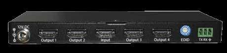DISTRIBUTION AMPLIFIERS HD14S / HD18S 1X4, 1X8 HDMI 2.0 DISTRIBUTION AMPLIFIER The Intelix HD14S (1x4) or HD18S (1x8) are distribution amplifiers that have an HDMI splitter with HDMI 2.0 and HDCP 2.2. They support data rates up to 18Gbps and resolutions of 4K2K@60Hz (4:2:0).