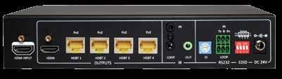 DISTRIBUTION AMPLIFIERS DIGI-1X4B-1H DISTRIBUTION AMP - 1 HDMI INPUT TO 4 HDBASET OUTPUT PLUS 1 HDMI OUTPUT the intelix digi-1x4b-1h is designed with a hdmi loop out which is intended to cascade to