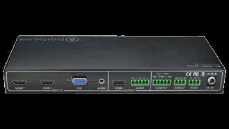 AUTO SWITCHERS AND EXTENDERS DL-AS31-2H1V 3X1 AUTOSWITCHER - 2 HDMI AND 1 VGA INPUT HDMI Video Signal Resolution VGA Video Signal Resolution HDMI Embedded Audio 4096x2160@30Hz,3840x2160@24/25/30Hz,