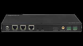 HDBASET EXTENDERS DIGI-BSR-4K 100 M HDBASET SCALING RECEIVER WITH HDMI, IR, RS232 AND ETHERNET The Intelix DIGI-BSR-4K extends HDMI over a single solid core shielded Category 5e or greater cable
