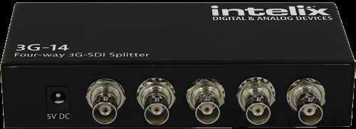 key features 1 4 SDI distribution amplifier/splitter Supports SD-SDI, HD-SDI & 3G-SDI Diagnostic LEDs 240m SD-SDI distance 110m SD-SDI distance 70m SD-SDI distance HOST INPUT/OUTPUT CONNECTIONS SDI