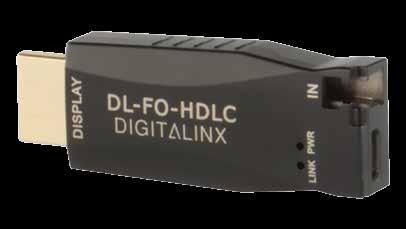 ADDITIONAL EXTENDERS / CONVERTERS DL-FO-HDLC HDMI OVER SINGLE MM OR SM LC END MODULE TX/RX SET The DigitaLinx DL-FO-HDLC extender set transmits HDMI signal using a Fiber Optic cable.