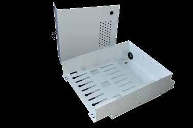ACCESSORIES FLEXBOX-WH FLEXIBLE A/V SOLUTIONS ENCLOSURE SYSTEM Patent pending removable tray for easy assembly and maintenance UL 2043 compliant for Plenum installations.