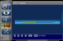 EPG update To update the EPG information, use arrow key to select UPDATE EPG, then press OK.