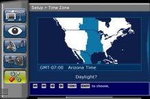 Setup-Time Zone Select Time Zone setting to set your