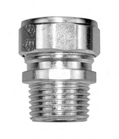 8 Strain Relief Cord Connectors Industrial specification grade, screw machined steel, zinc plated Provides a UL liquid tight and strain relief termination for flexible type, neoprene, vinyl, or PVC