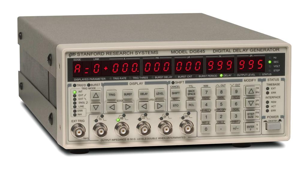 igital elay/pulse enerator 645 igital delay and pulse generator (4 or 8 channels) 645 igital elay/pulse enerator 4 pulse, 8 delay outputs (opt.