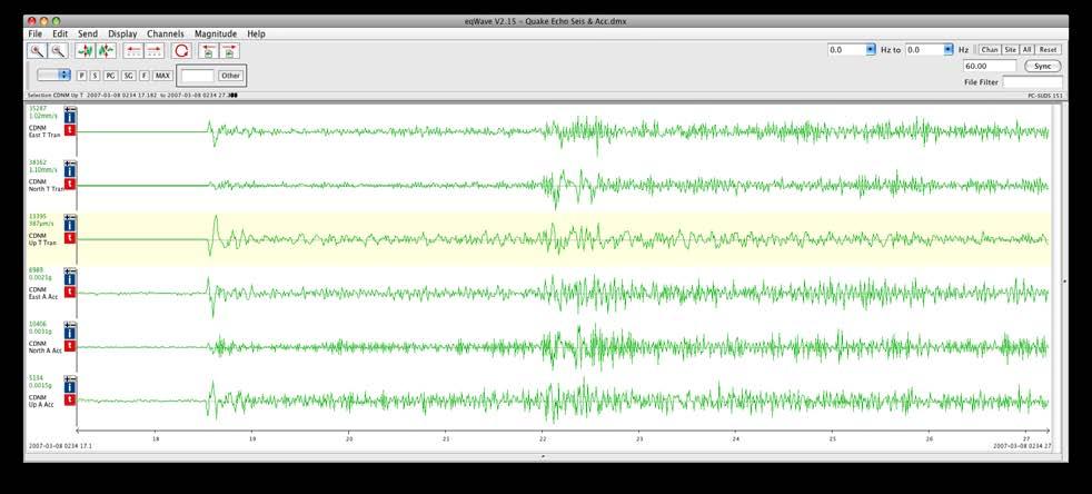 This demonstrates the usefulness of accelerometers to record large ground motion, but how much overlap is there between the seismometer and accelerometer? The above recording is of an ML 3.