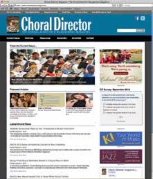 Reach 16,000 School Choral Directors PROVIDING EXPOSURE TO 16,000 SCHOOL CHORAL