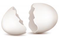 Explanation Walking on eggshells The hard exterior part of an egg is called the shell. Eggshells are very fragile - that means it's easy to break them.