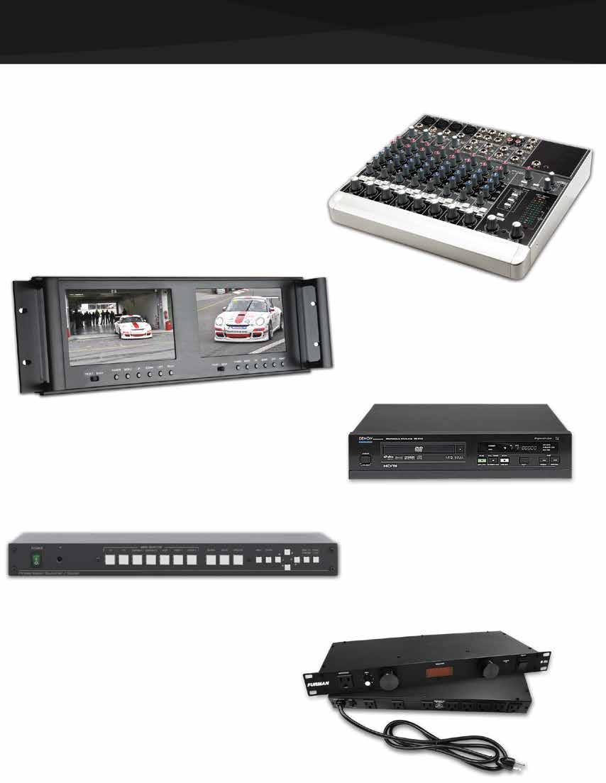 CINEBO ELITE CONSOLE COMPONENTS Standard and custom configurations available. Components not limited to those pictured.