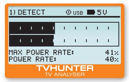 In this mode the TVHUNTER shows information about the received digital channel and programmes included in the