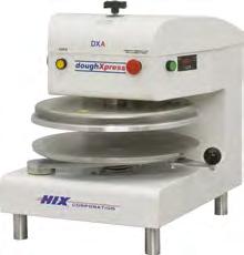 dough balls into pizzas up to 18 in diameter Press Wt. 175 lbs / Shipping Wt.