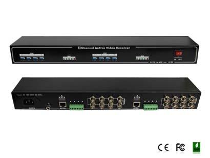 Model FS-4608R Features 8-Channel Active Video Receiver Hub(dual video output) Full-motion color video signal up to 3936ft(1200m) via UTP cat5e/6 NTSC, PAL & SECAM video format compatible Real-time