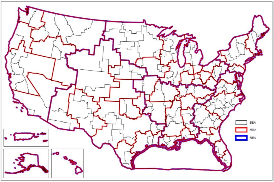 MEAs ( Major Economic Areas ), and REAs ( Regional Economic Areas ). See generally NPRM 145-48.