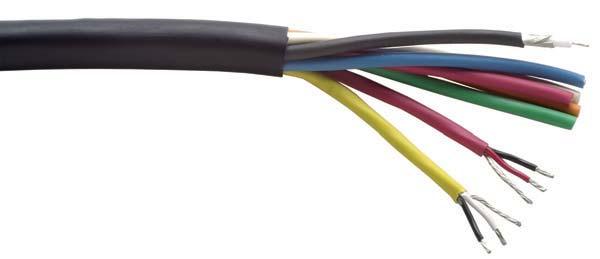 48 VIDEO CABLES Component RGB with 2 Audio Pairs VIDEO CABLES P.800.966.0069 The hybrid design of the Gepco plenum PVC.