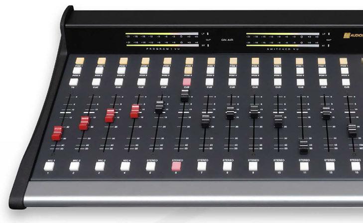 Audioarts AIR-5 Audio Console The Air-5 audio console is a 16-fader console with USB input/output connectivity that has all the essentials