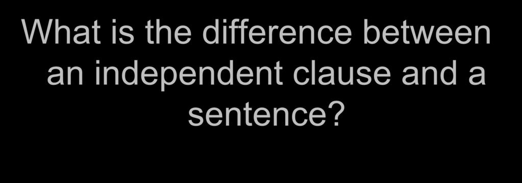 What is the difference between an