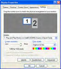 Problem Solution Result Image fuzzy or cropped A A Set your computer s display resolution to the native resolution of the projector (Start > Settings > Control Panel > Display >