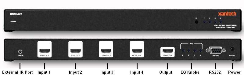 INTRODUCTION Congratulations on your purchase of the HDMI4X1 Switcher. The 4x1 HDMI Switcher allows access to four HDTV devices, using one HDTV display.