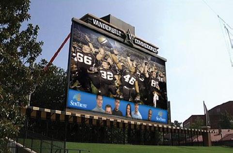 PRODUCT CONFIGURATIONS DUDLEY FIELD VANDERBILT UNIVERSITY NASHVILLE, TN A SINGLE LED VIDEO BOARD WITH CLICK EFFECTS PRIME With a limited equipment list that includes a small video switcher, a couple
