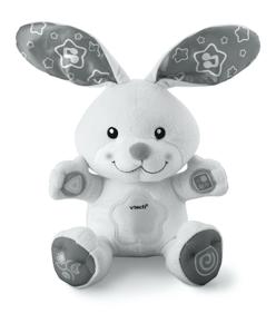 INTRODUCTION Thank you for purchasing the VTech Peek At Me Bunny learning toy. Peek-a-boo, baby! The VTech Peek At Me Bunny has two playful sensors for an interactive play experience.