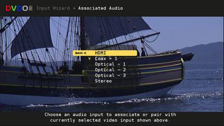 Set Up your DVDO EDGE -- The Input Wizard--Step 3: Associate Audio. Section 2: Setup 3a.