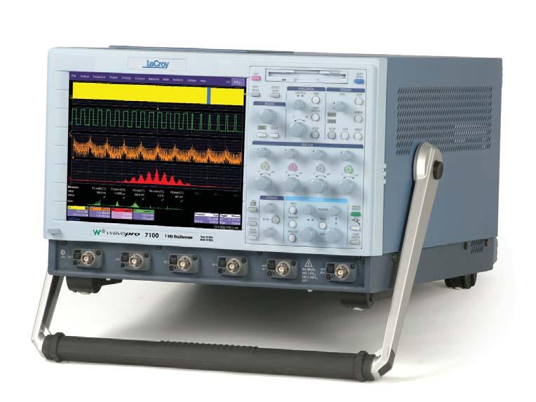 Enabled WavePro Oscilloscopes 7100/7000 WavePro 7100 WavePro 7000 Bandwidth 1 GHz 1 GHz Sample Rate on 4 channels (Maximum 2 Ch) 10 GS/s (20 GS/s/2 Ch) 5 GS/s (10 GS/s/2 Ch) Memory Standard 1 Mpts/Ch
