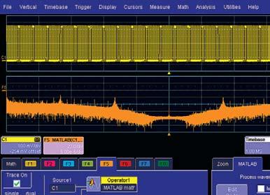 You can use all the oscilloscope tools on your custom measurement,