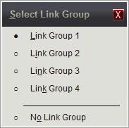 Navigating and Analyzing the Data 180 All windows or views that are assigned to a link group will have a visible indicator with the group number or an " * " (asterisk) displayed.