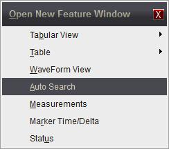 189 5.6.4 DigiView User's Guide Auto Search Windows Auto Searches expand the normal search to a linked list of positions in the captured data that meet the search criteria.