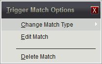 Configuration 78 Setting the Match Type A non-configured or "deleted" match will be identified by a "?" as seen above.