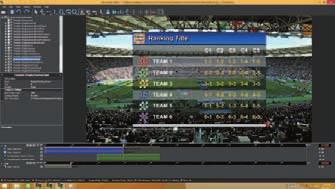 Result table template Customized interface for live: DELTA-stat IP provides dedicated user interfaces for each sport, to easily manage live production according to the rules and actions of each sport.